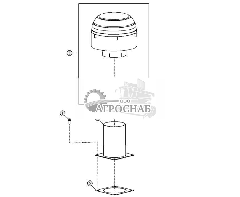 Вращ. сито предварительной очистки эжектора (Engine 6090HDW37, 6090HDW38-) - ST880438 114.jpg